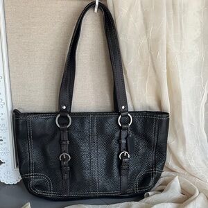 Vintage Coach Pebbled Leather Satchel